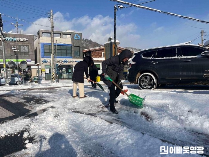 6.사진(홍농읍, 시가지 제설작업으로 안전한 겨울길 조성)1.jpg