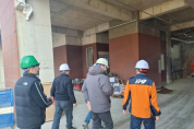 영광소방서, 대형공사장 화재 예방 안전관리 실시