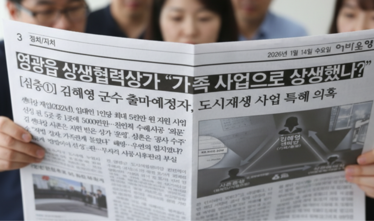 김혜영 군수 출마예정자, 도시재생 사업 특혜 의혹