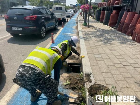 5.영광군, 여름 장마철 대비‘빗물받이 일제 정비’총력 (2).jpg