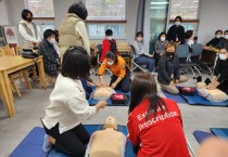 영광지체장애인협회,심페소생술,자동심장충격기 사용법-응급처치교육 수료