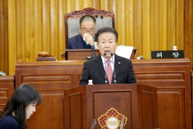 영광군의회 장기소 의원, 5분 자유발언…“광주·전남 행정통합, 군 단위·농어촌 균형발전 전제돼야”