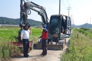 군서면, 여름철 주요 제방도로 일제 정비 나서
