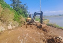 백수읍, 집중호우 피해 현장 방문“주민불편 최소화 총력”
