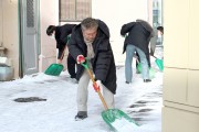 영광군, 군민 안전을 위한 시가지 제설 작업 실시