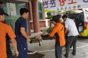영광소방서, 해룡중·고등학교 소방합동훈련 실시