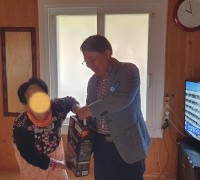 낙월면, 설맞이‘옥당골 결연세대’방문