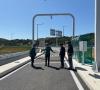 영광군 부군수, 영광 졸음쉼터형 하이패스IC 진입도로 현장 점검